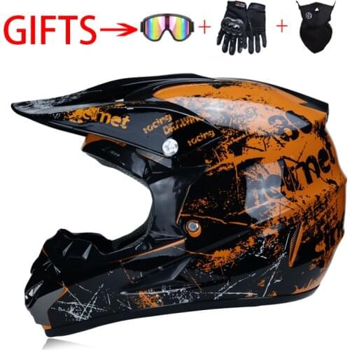 2019 Professional Racing Motocross Hors Route Casque Capacete Moto Casco Off-Road Cartoon Children Motorcycle Helmet