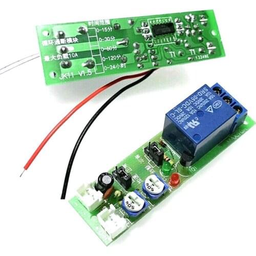5V 12V 24V Cycle Delay Relay Module Timing Relay Repeat Board Adjustable Infinite Cycle ON-OFF Control Switch Timer Relay Module
