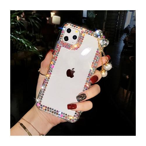 Luxury Bling Crystal Diamond Pendant Case Cover For Huawei P30 P40 P20 P10 LiTE PLUS Mate30 20 Pro Lite Case