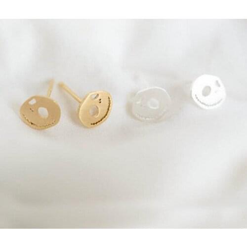 Wholesale 10pairs Fashion Big Ghost Stud Earring Punk Gothic Studs Hiphop Style Women Men Earrings