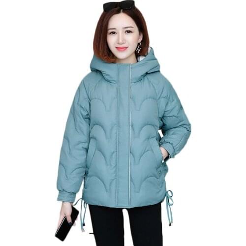 Winter Jacket Women Hooded Parka Coat 2020 New Down Cotton Jacket Ladies Warm Loose Cotton-Padded Coats Female Outwear P867