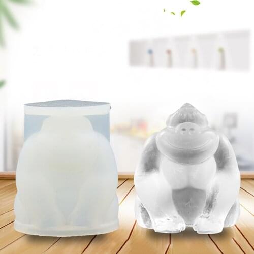 1 set Gorilla Shape Ice Cubes Home Kitchen Ice Cube Tray Summer Ice Tray Drinks Molds Ice Cube Mold Storage Containers