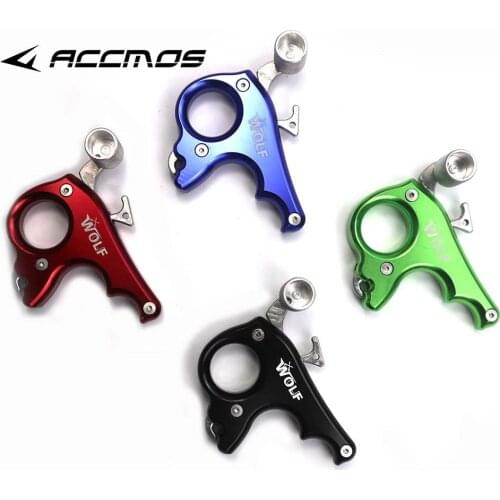 1PCS 3 Finger Stainless Steel Release Aid Archery Caliper Release for Compound Bow Archery Arrows and Bow Release