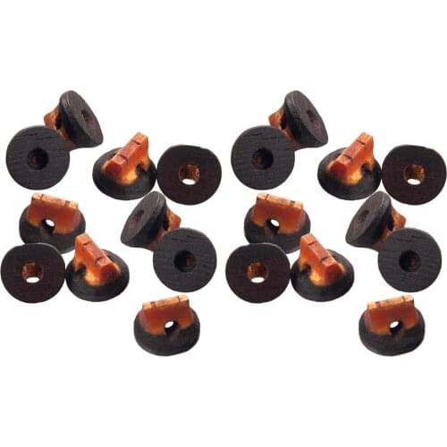 20 Pieces Chinese Erhu Pinus Tabulaeformis Old Redwood Bridge Replacement Parts