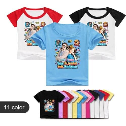 2021 Summer Girls Cotton tops Baby T Shirts Cartoon Funny Me Contro Te Print Baby Boys Short Sleeve T-Shirts Kids Tees Costumes