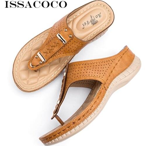 2021 Fashion Womens Summer Flip-Flops Ladies Footwear Wedge Sandals For Girls Medical Nurse Clogs Slipper Female Pumps Shoes