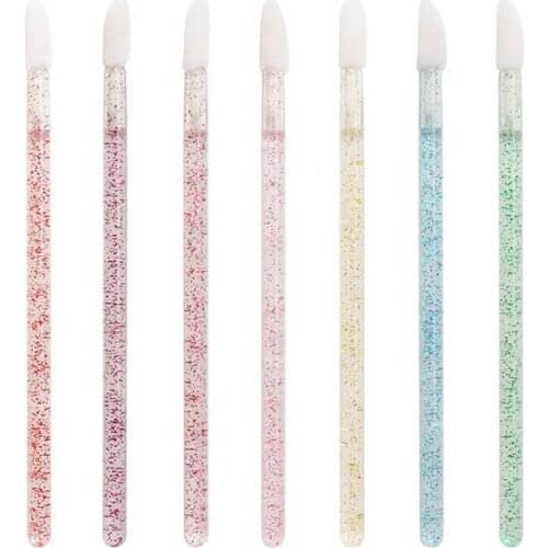 30Bag Disposable Lip Scrub Crystal Eyelash Brush Cleaning Cotton Swab Mascara Applicator Eyelash Extension Supplies Makeup Tools