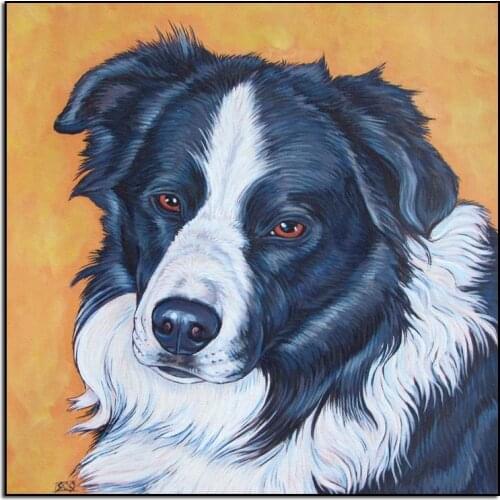Diamond painting Cross stitch Diy Diamond embroidery Colored Dog the garden square drill Diamond mosaic pasted Needlework