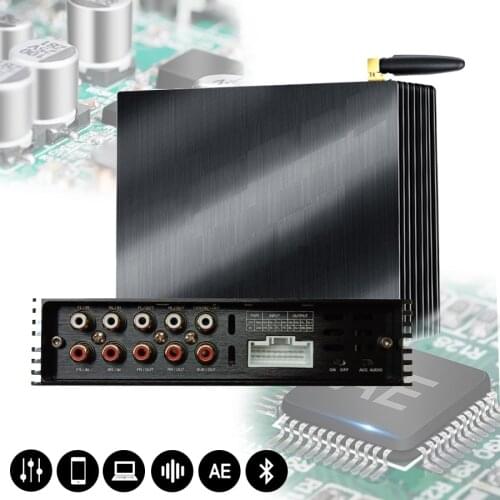 4CH to 6CH Wiring harness Car Amplifier built in DSP processor for car audio upgrade system support subwoofer output