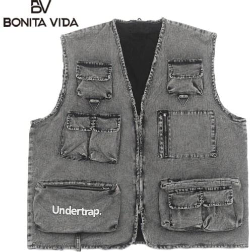 BONITA VIDA Men's Denim Vests