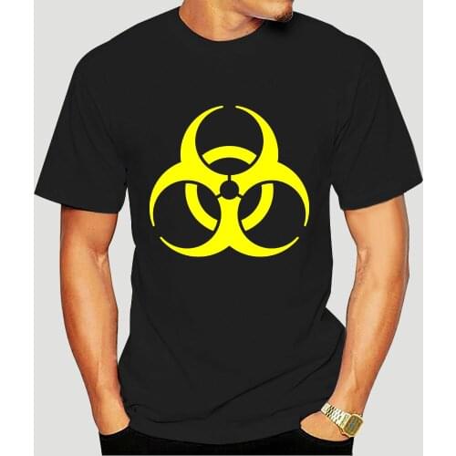 TSHIRT BLACK BIOHAZARD VINTAGE SYMBOL Gothic Hardcore S M L XL XXL XXXL Shirt-3972A