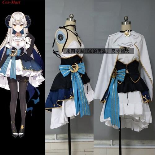 Hot Anime VTuber Ciyana Cosplay Costume High Quality Fashion Elegant Formal Dress Activity Party Role Play Clothing Custom-Make