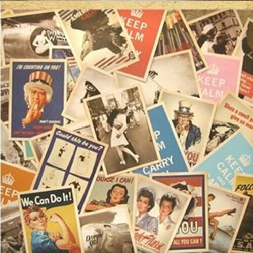 Collection Postcard Vintage Paper Bookmark Cartoon Movie Characters Post Cards Set