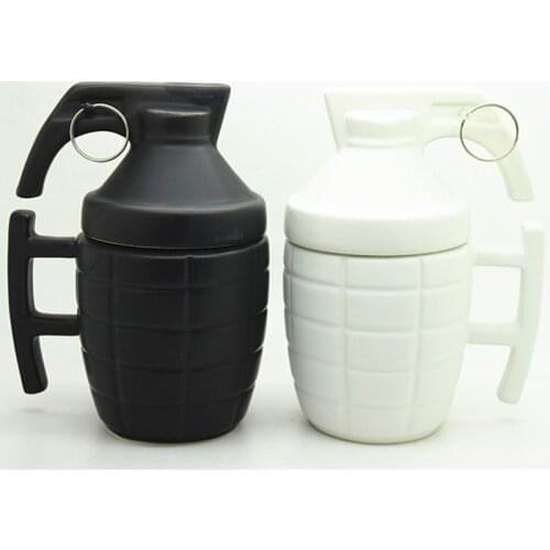 With Lid Grenade Coffee Mugs Creatives Novelty Practical Water cup Funny Personality Gifts quality Bomb cafe Mug taza 280ML