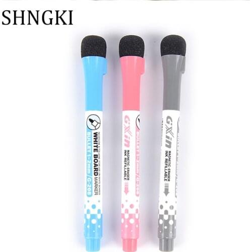 Hot-sale 1pcs/lot 14 * 2 * 2cm Marker Erase White Board Pens Marker Pens plastic Water-based pen high quality