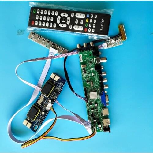 Kit For LM215WF1-TLA1/LM215WF1-TLB1 30pin 1920X1080 screen Panel digital controller board DVB-C AV HDMI USB LVDS 4 CCFL 21.5"