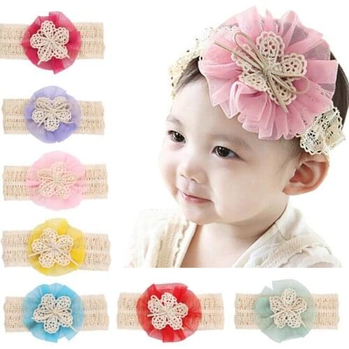 New Hot Sale Bow Headband Hair Bowknot Baby Girl Headbands Kids Hair Accessories Toddler Headwear Bow Headband Hair Bands