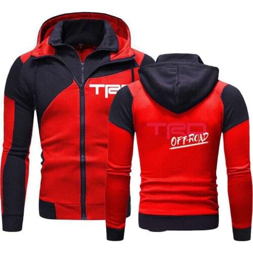 2021 New Spring Autumn Men TOYOTA Trd Zipper Clothing Jacket Cotton Sweatshirt Hoody Harajuku Male Fleece Sportwear Hoodies