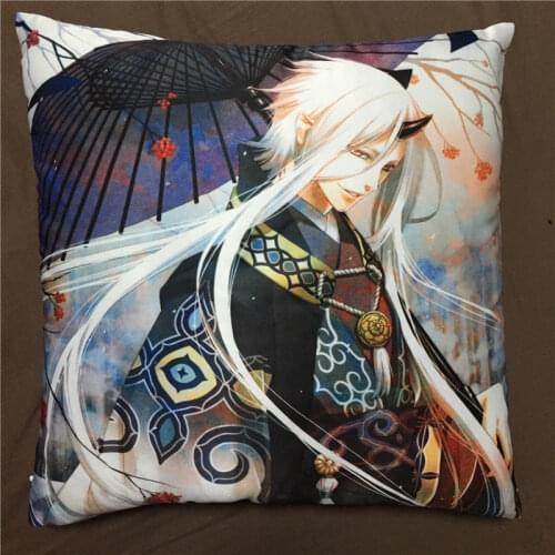 New Hakuouki Shinsengumi Kitan two side Pillowcases Hugging Pillow Cushion Case Cover Otaku Gift 058