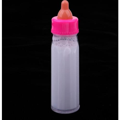 Newborn Baby Doll Magic Feeding Bottle Reborn Milk Bottle with Pacifier Disappearing Fake Drinking Bottle (Single Bottle)