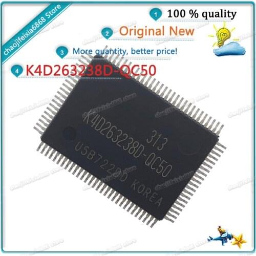 5pcs-20pcs/lot!K4D263238D-QC50 TQFP100 K4D263238D NEW ORIGINAL
