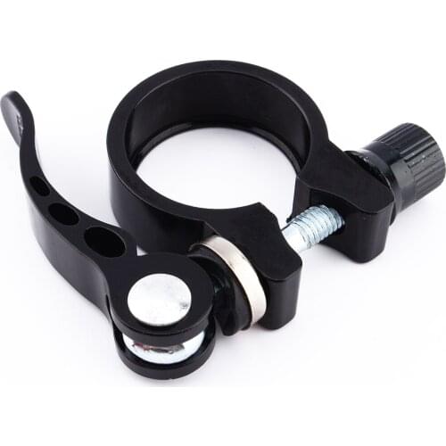 New Alloy 34.9mm Mountain MTB Bike Cycling Saddle Bicycle Seatpost Seat Post Clamp Quick Release