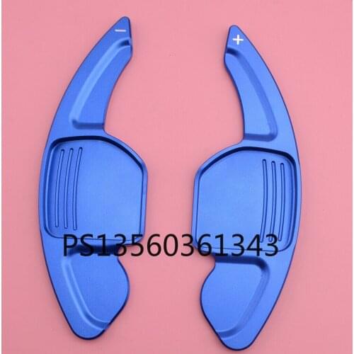 Blue Steering Wheel Shift Paddle Shifter Extension Fit For Audi S3 S4 S5 S6 S7
