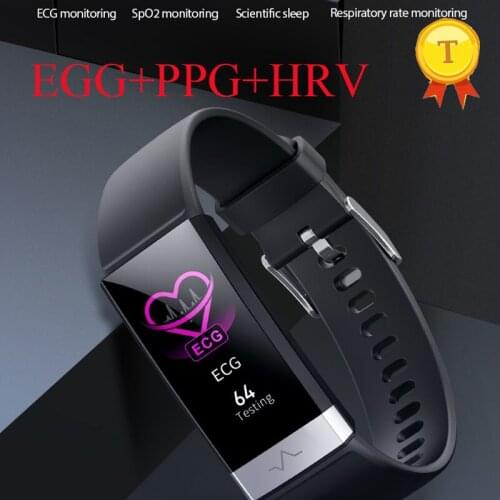 Smart Bracelet ECG+PPG+HRV Heart Rate Monitor Blood Pressure Monitor Ip68 Waterproof Bluetooth Fitness Tracker Smart Watch