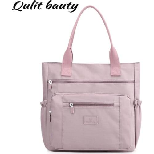 Womens Waterproof Nylon Shoulder Messenger Bag High Quality Multi Pocket Ladies Crossbody Bag Large Capacity Handbag for Women