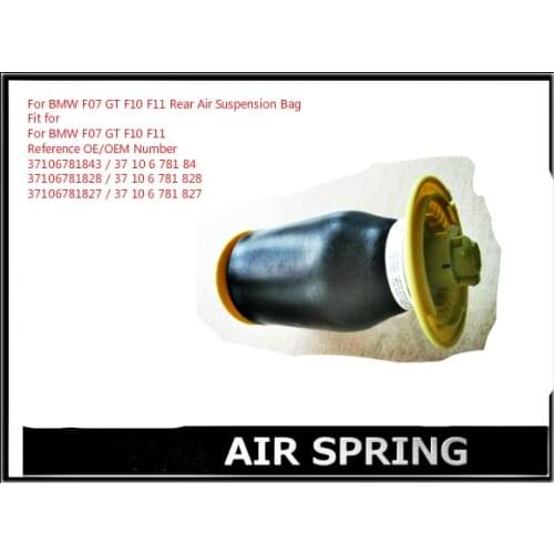 Rear Air Suspension / Air Spring For BMW Car F07 GT F10 F11 5-series GT REAR 3710 6781 828 Free Shipping