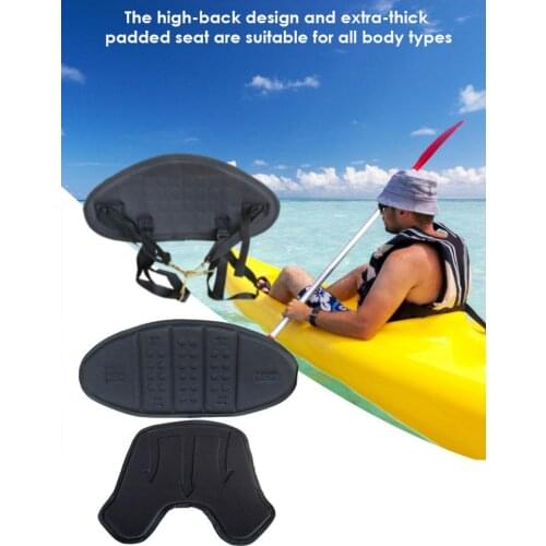 Versatile Kayak Seat With High-Back Support And Extra Thick Padded Foam, Adjustable For All Body Sizes With Built-in Storage