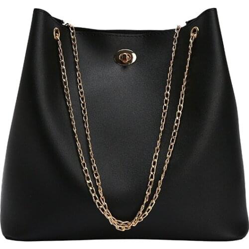 Women Casual PU Leather Handbags 2019 Bucket Shoulder Bags Ladies Crossbody Bags Large Capacity Ladies Shopping Bag ZX-173