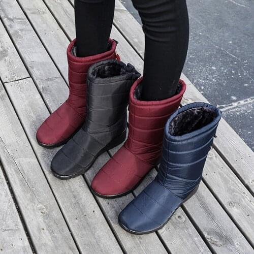 2020 Snow Boots Women Plush Warm Women Winter Boots Waterproof Tassel Ankle Boots for Women Female Winter Shoes