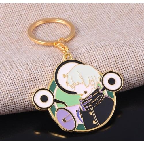 Anime Jujutsu Kaisen Inumaki Toge Keychain Cool Figure Gojo Satoru Fushiguro Megumi Pendant Key Chain Women Men Keyring Jewelry