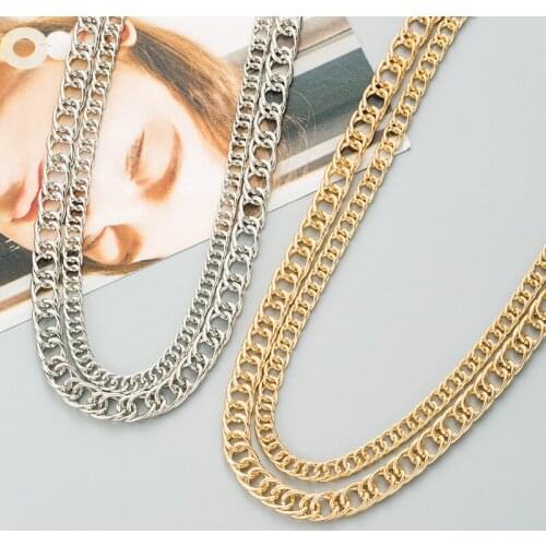 Big Chain Necklace Neck Chains Gold Jewelry For Women Steampunk Choker Cool Goth Jewelry Accessories