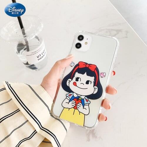 Mermaid Princess Snow White Silicone Case for IPhone 11 12Pro Xs Max Official Liquid Silicon Full Cover zz0521-6