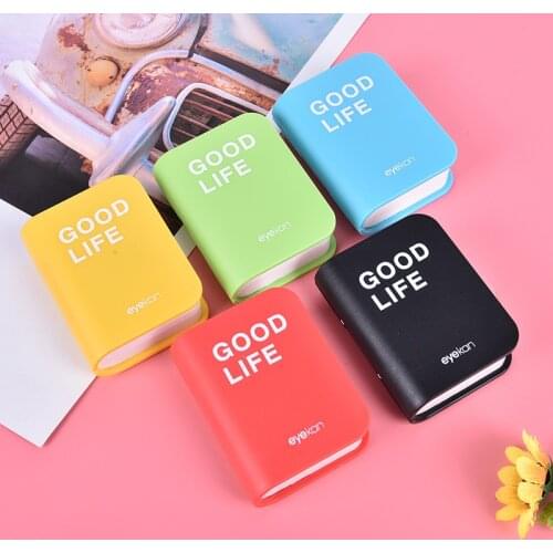 1PCS Cartoon Cute Book Travel Glasses Contact Lenses Box Contact lens Case for Eyes Care Kit Holder Container Gift Random color