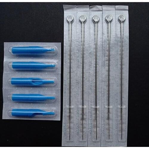5pcs RS Tattoo Needles 5pcs tips Disposable Tattoo Medical Assorted Sterilized For Machines Gun Liner Shader 3 5 7 9RS