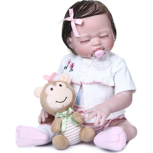 50CM Reborn Baby Doll Simulated Babies Sleeping silicone Dolls Children Toys Birthday Gift bebe reborn