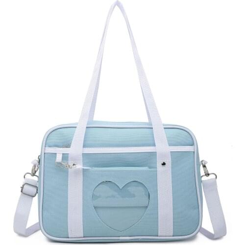 Devised meow microphones uniform lovely campus students single shoulder bag with the bag in PU handbag