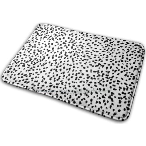 Dalmation Print Mat Rug Carpet Anti - Slip Bedroom Entrance Door Mat Dalmation Dog Doggo Vsco Black And White Trendy Trending