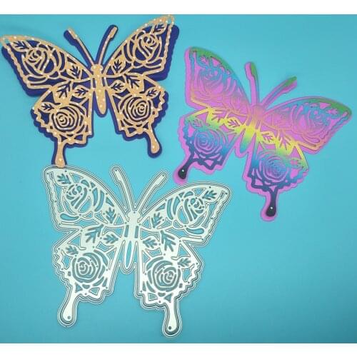 New hollow big butterfly metal cutting mold photo album paper DIY gift card decoration embossed crafts