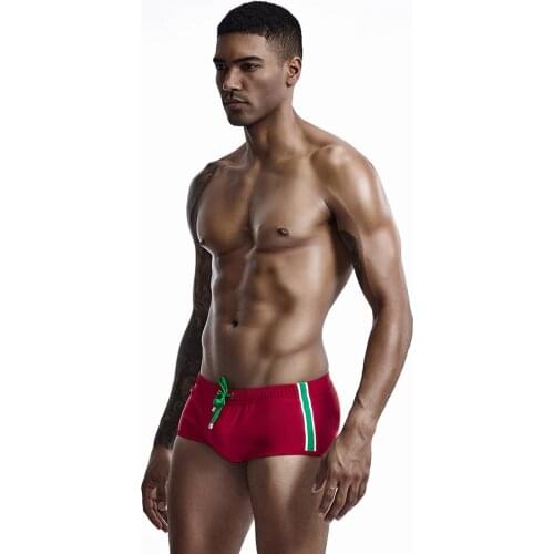 Swimming Boxer Birefs for Men Quick Dry Beach Board Shorts Surfing Trunks Striped Bikini Swimsuits Boardshort Male Beachwear