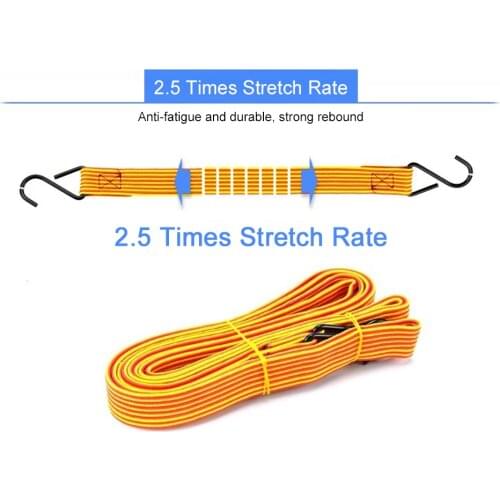 Motorcycle Electric Car Trunk Tied Rope Bicycle Express Pull Rope Elastic Strap Tied Rope Luggage Wrapped Belt in Binding 1pcs