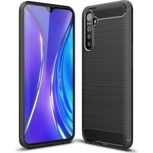 Luxury phone case For OPPO Realme X2 XT Case Soft Silicone Carbon Fiber Texture cover For oppo realme Q 5 pro realme5 funda