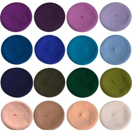 WeMe T161 Wool Beret Hat 40 Colors Available Unisex