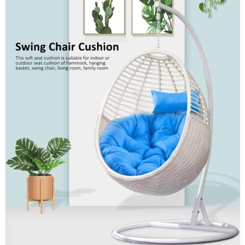 Comfortable Hammock Swing Chair Cushion Hanging Basket Seat Cushions Skin-Friendly Soft Chair Pad For Indoor Outdoor Balcony
