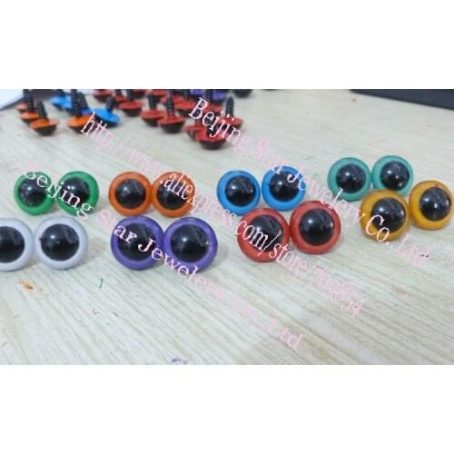 18mm round shape mixed color safety toy eyes for toy plush bear decoration with safety/by randomly