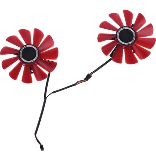 2pcs 85mm RX-570-RS RX-580-RS FD10U12S9-C Fan for XFX RX470 RX570 RS RX580 RS