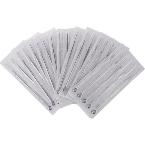 Professional 50 Pcs Disposable Tattoo Needles Size 5RL Tattoo Supplies Makeup